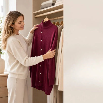 Vittorina Pastore™ Long Turtleneck Sweater for Cozy Everyday Style