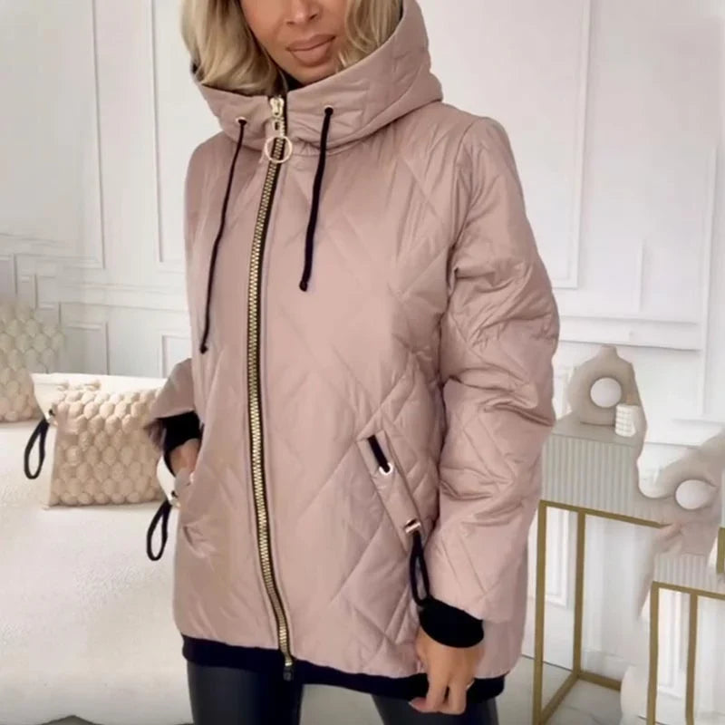 Viviana Pettine™ Tailored High-Collar Winter Jacket for Everyday Warmth