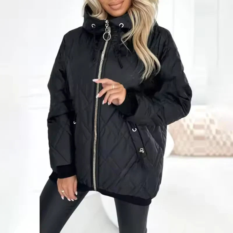 Viviana Pettine™ Tailored High-Collar Winter Jacket for Everyday Warmth