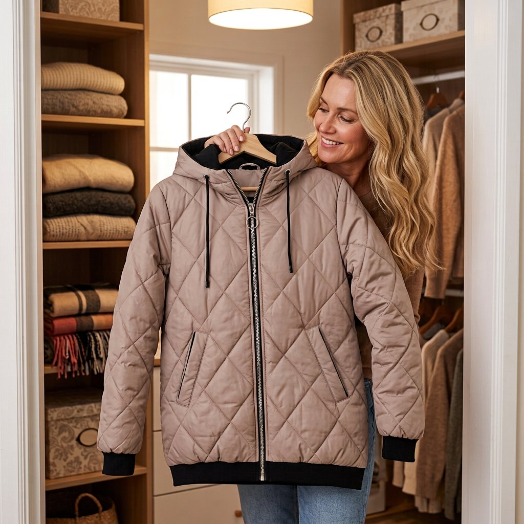Viviana Pettine™ Tailored High-Collar Winter Jacket for Everyday Warmth