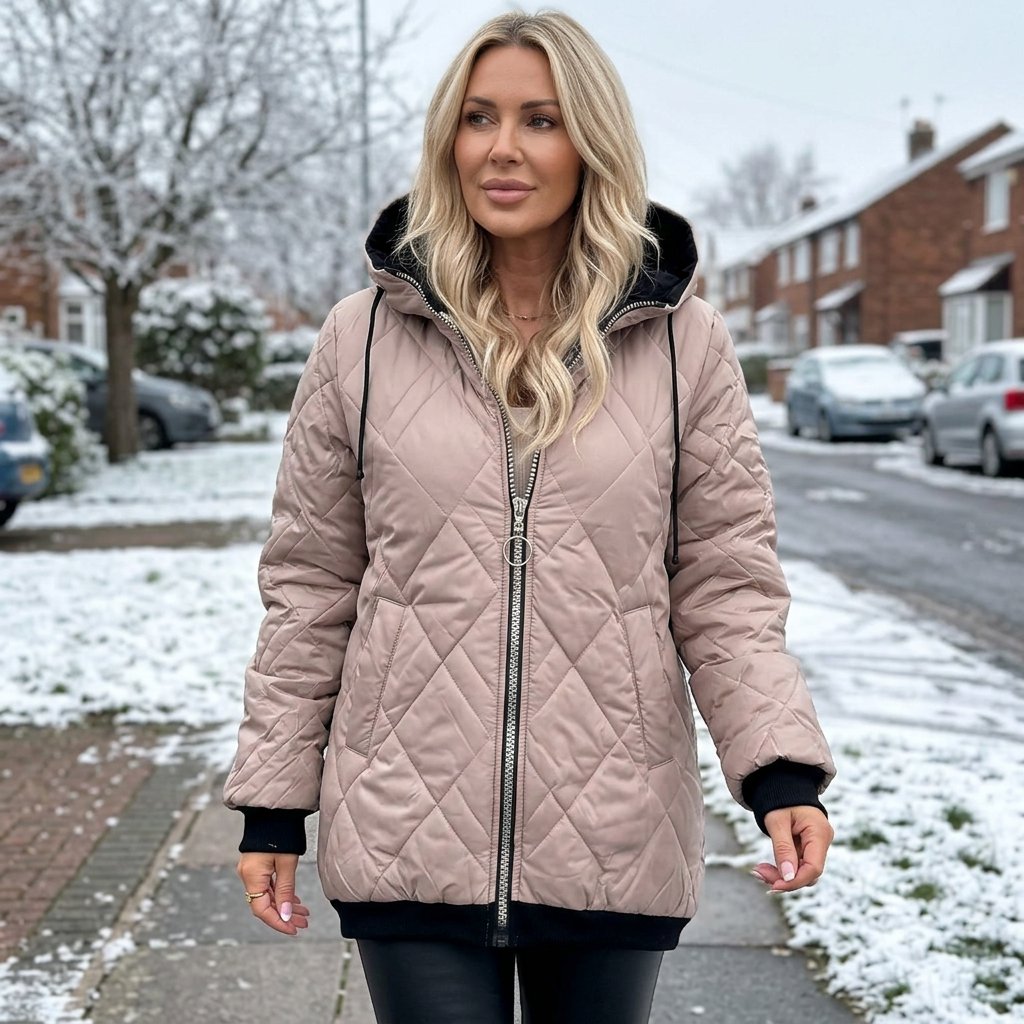 Viviana Pettine™ Tailored High-Collar Winter Jacket for Everyday Warmth