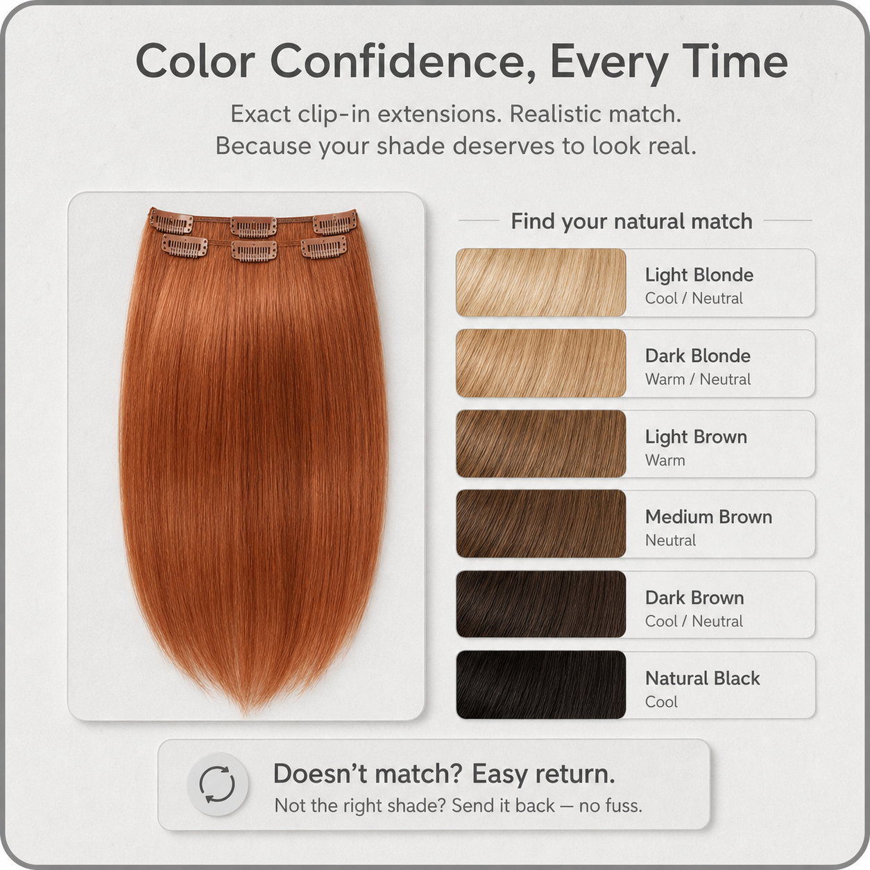 Volumière™ Clip-In Extensions for Fuller, Longer Hair