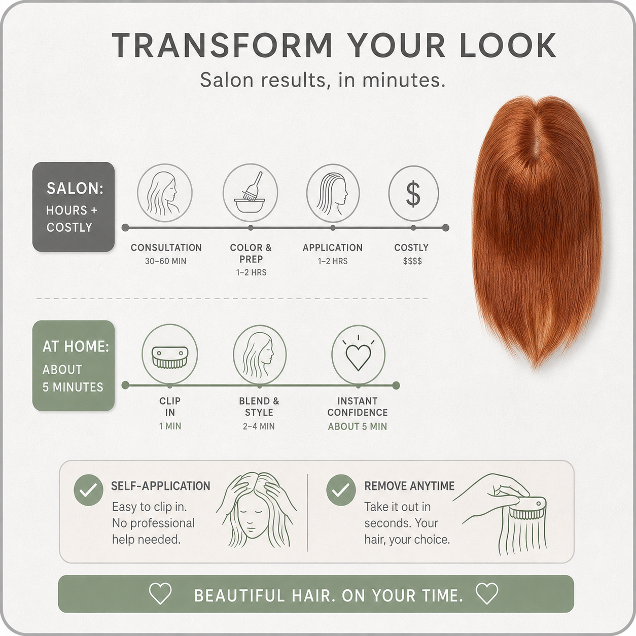 Volumière™ Clip-In Extensions for Fuller, Longer Hair