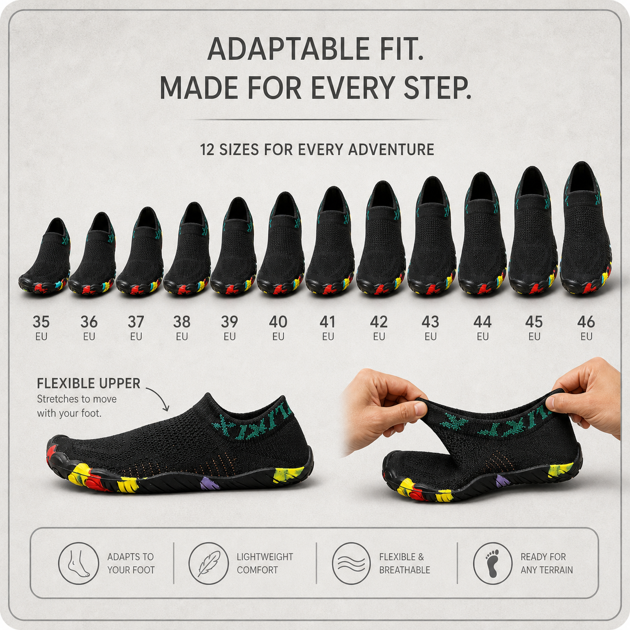 WadeFlow™ Versatile Wading Shoes for Land and Water