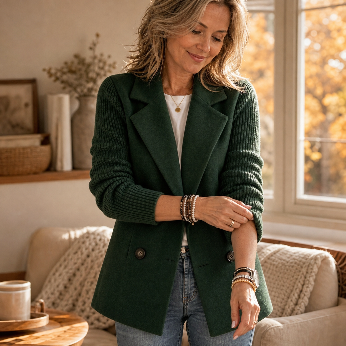 Wanda Cusano™ Soft-Touch Blazer for Polished Everyday Comfort
