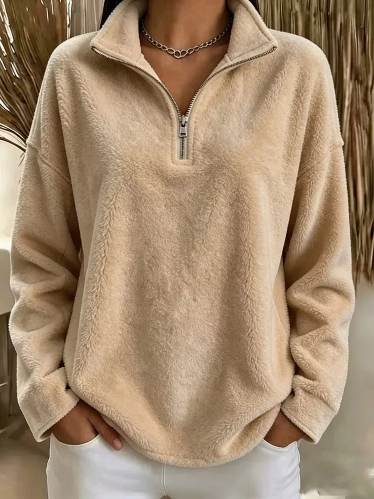 Wanda Occhipinti™ Cosy High Collar Sweatshirt