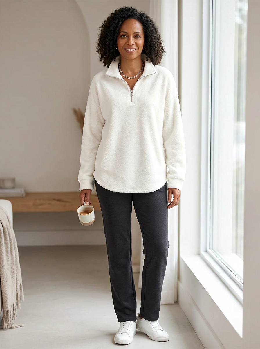 Wanda Occhipinti™ Cosy High Collar Sweatshirt