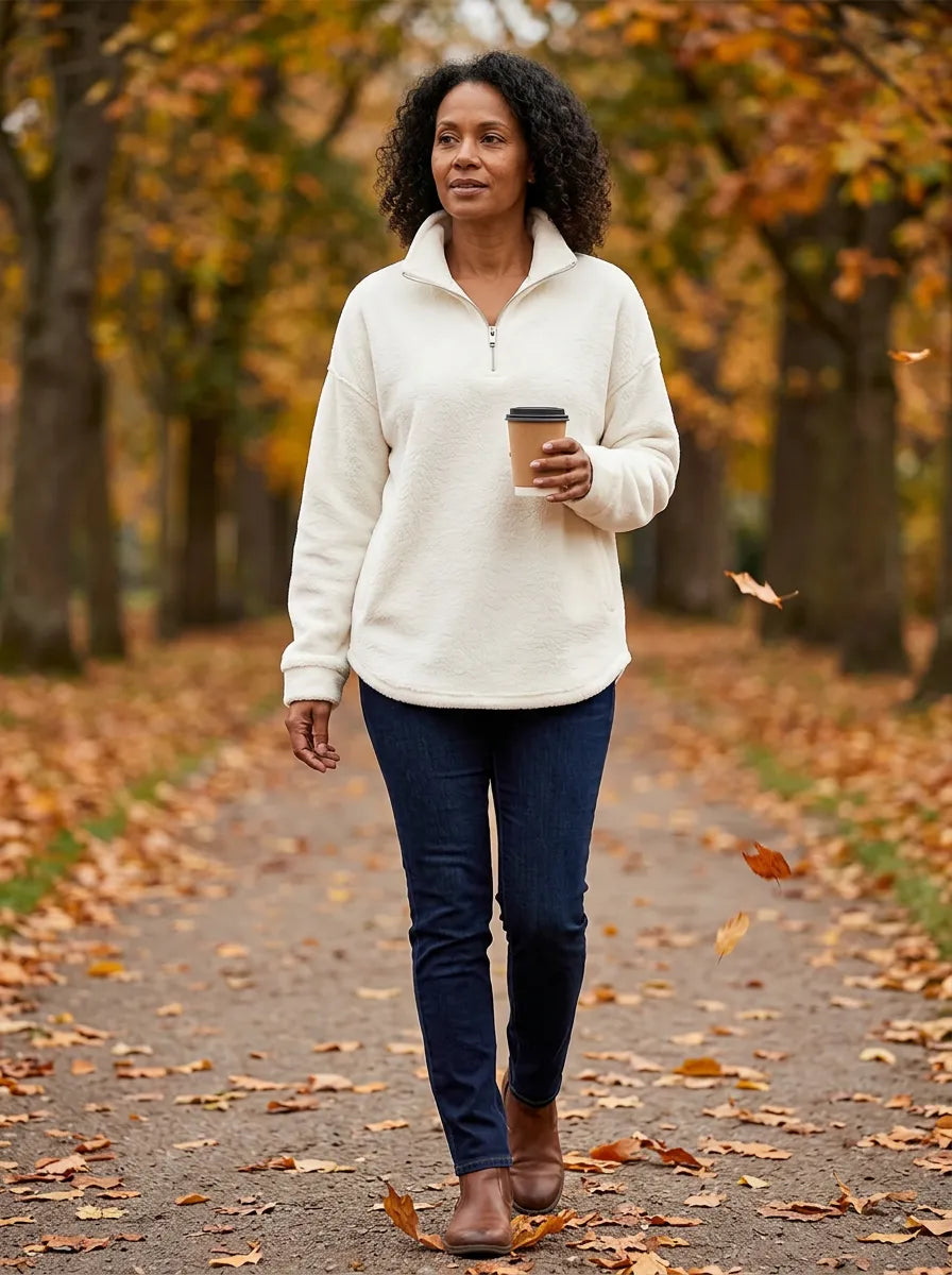 Wanda Occhipinti™ Cosy High Collar Sweatshirt