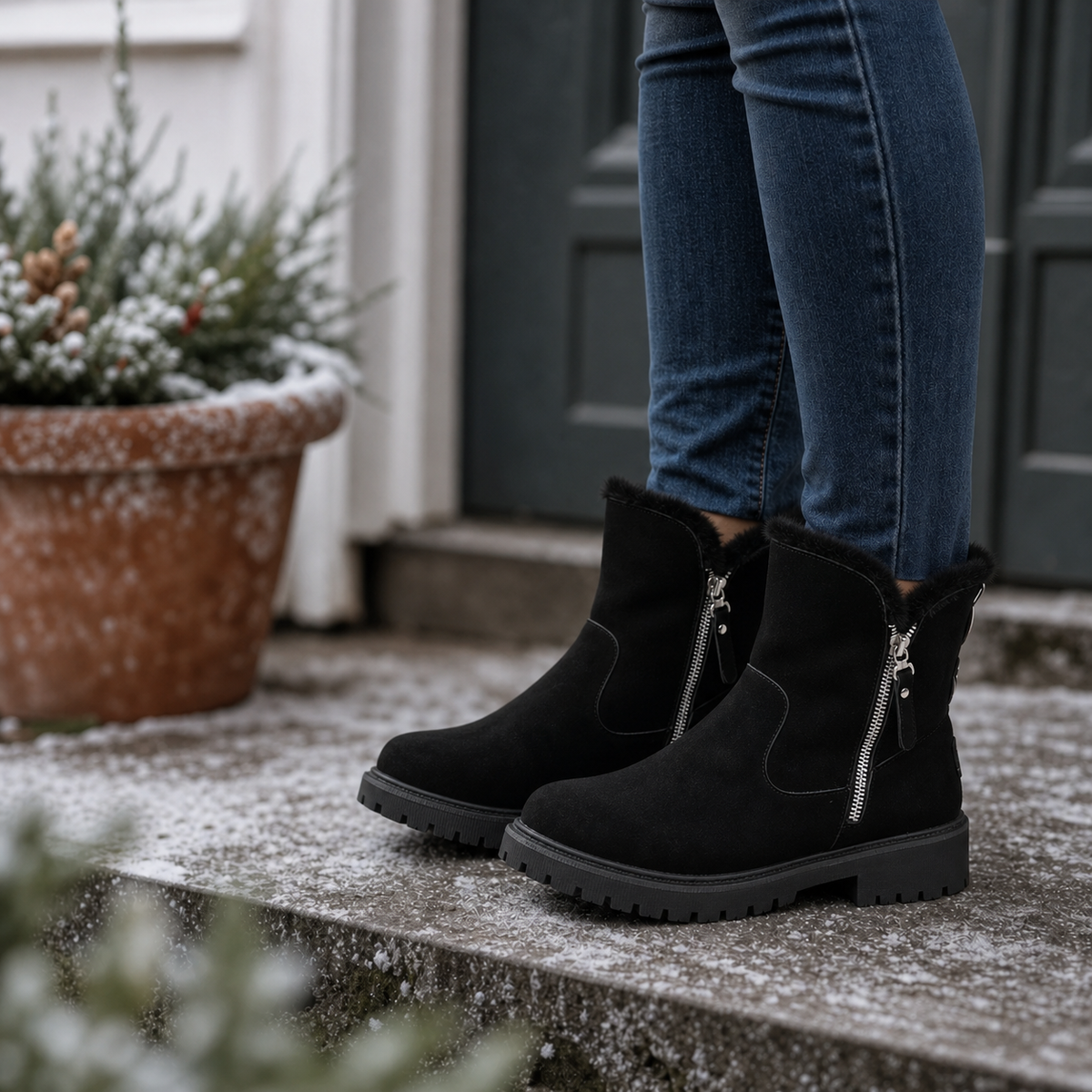 Warmella™ Cozy Winter Boots with Easy Zip