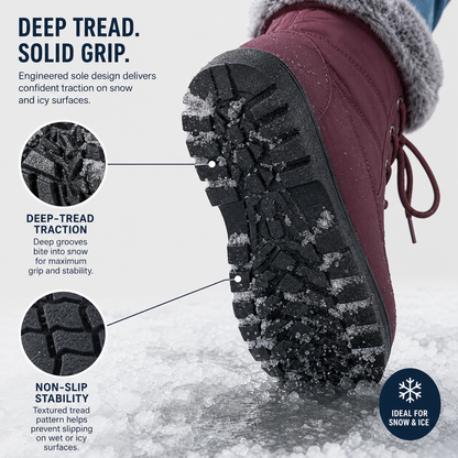 WarmStride™ Insulated Winter Boots with Non-Slip Grip