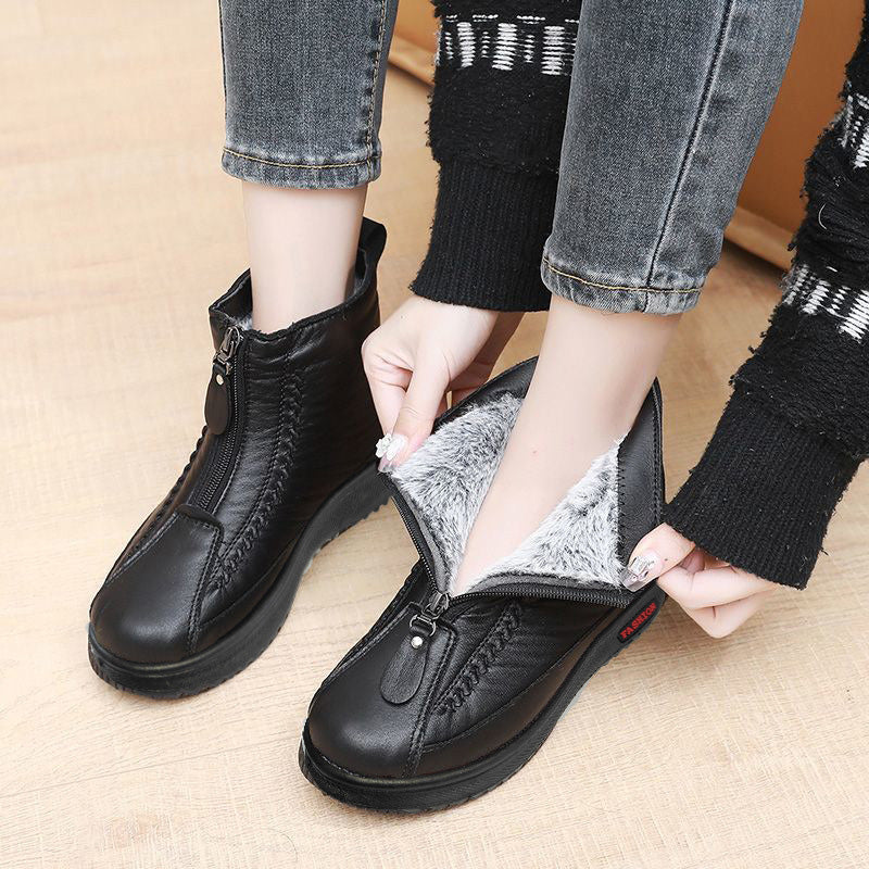 Winterella™ Cozy Zippered Winter Ankle Boots