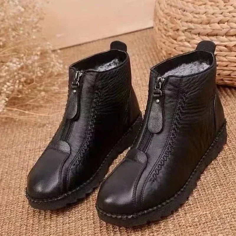 Winterella™ Cozy Zippered Winter Ankle Boots