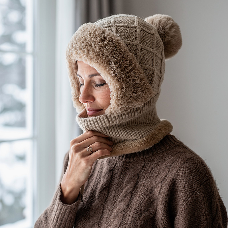 Wrappella™ Plush Lined Scarf Hat