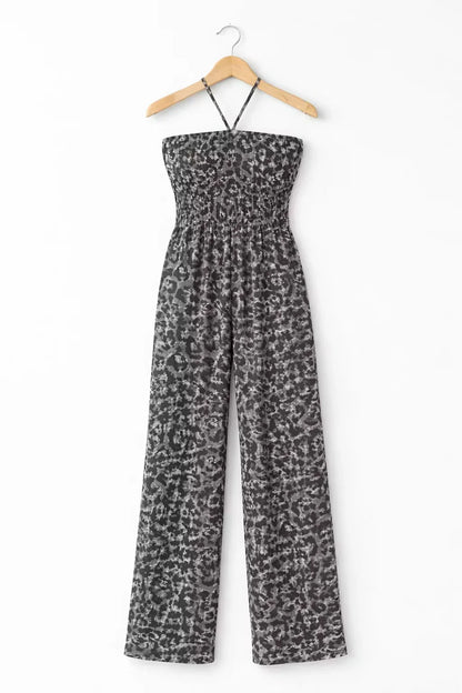 Yara Barbieri™ Loose Leopard Jumpsuit for Effortless Style