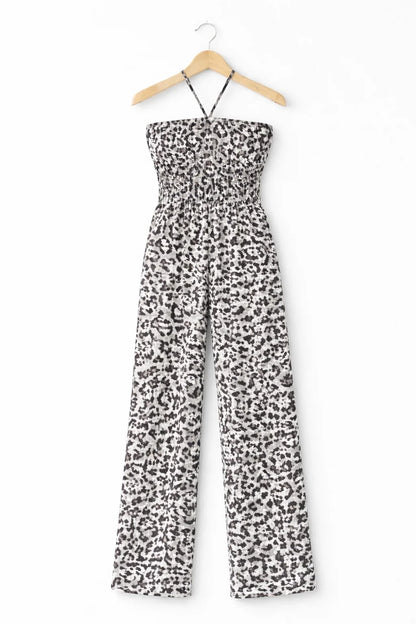 Yara Barbieri™ Loose Leopard Jumpsuit for Effortless Style