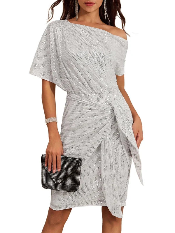 Yara Biasi™ Elegant One-Shoulder Ruched Evening Dress