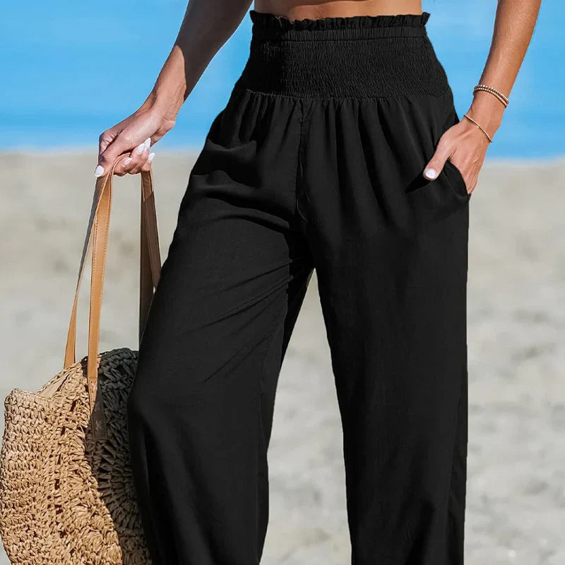 Yara Frasconi™ Breathable Ruched Harem Pants for Easy Comfort