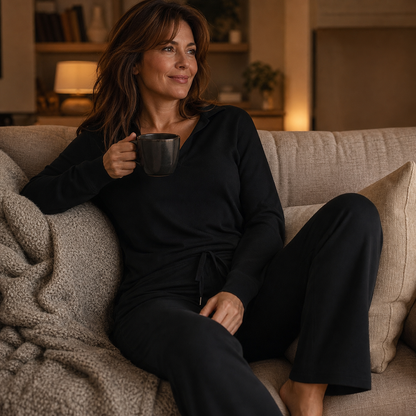 Zaira Borgognini™ Relaxed Long Sleeve Lounge Set for Everyday Comfort