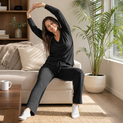 Zaira Borgognini™ Relaxed Long Sleeve Lounge Set for Everyday Comfort