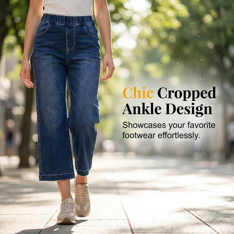 Zeffirina Tobia™ Wide Leg Cropped Jeans for Everyday Comfort