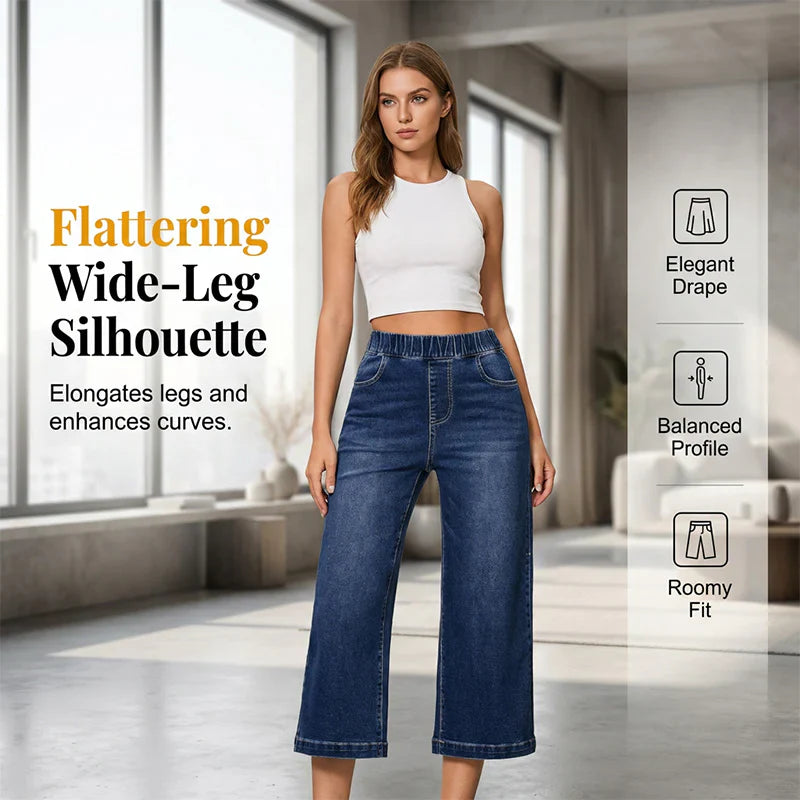 Zeffirina Tobia™ Wide Leg Cropped Jeans for Everyday Comfort