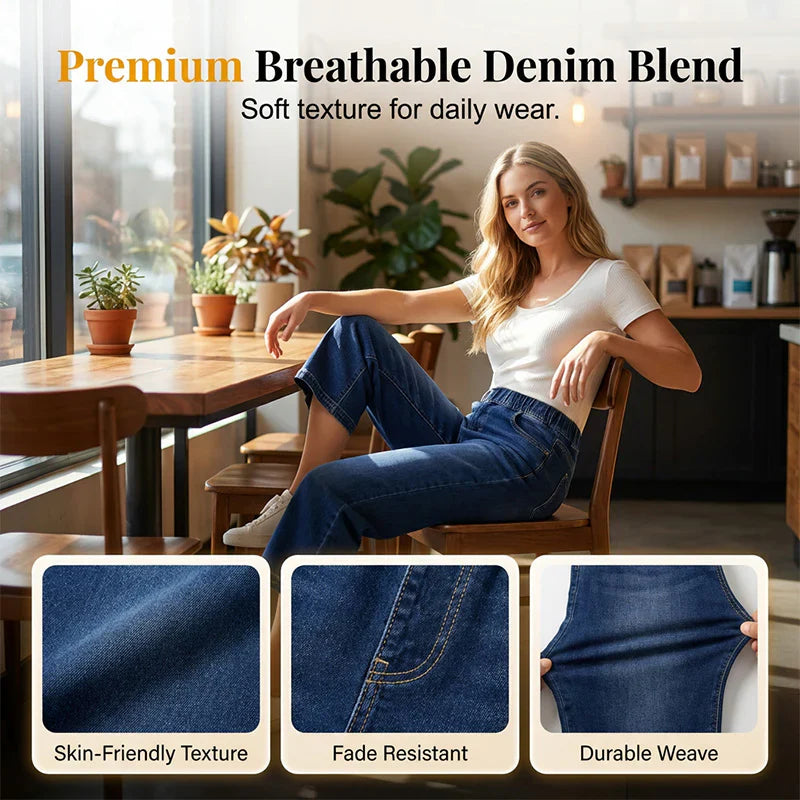 Zeffirina Tobia™ Wide Leg Cropped Jeans for Everyday Comfort