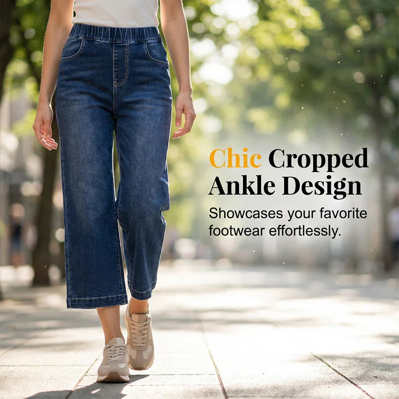 Zeffirina Tobia™ Wide Leg Cropped Jeans for Everyday Comfort