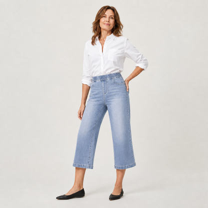 Zeffirina Tobia™ Wide Leg Cropped Jeans for Everyday Comfort