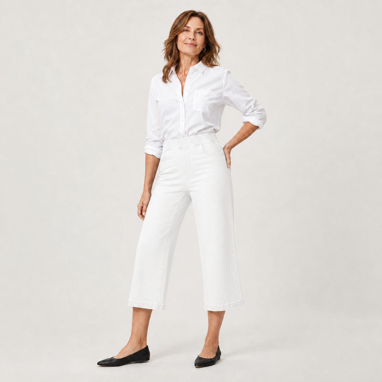 Zeffirina Tobia™ Wide Leg Cropped Jeans for Everyday Comfort