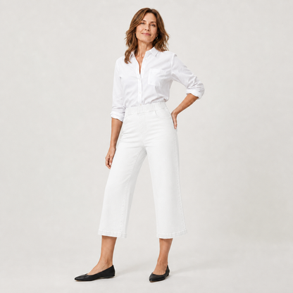 Zeffirina Tobia™ Wide Leg Cropped Jeans for Everyday Comfort