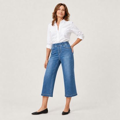Zeffirina Tobia™ Wide Leg Cropped Jeans for Everyday Comfort