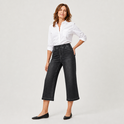 Zeffirina Tobia™ Wide Leg Cropped Jeans for Everyday Comfort