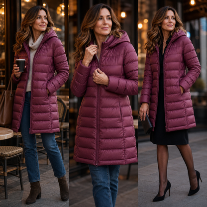 Zeffirina Camerini™ Insulated Longline Puffer Coat for Stylish Winter Comfort