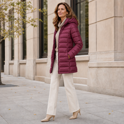 Zeffirina Camerini™ Insulated Longline Puffer Coat for Stylish Winter Comfort