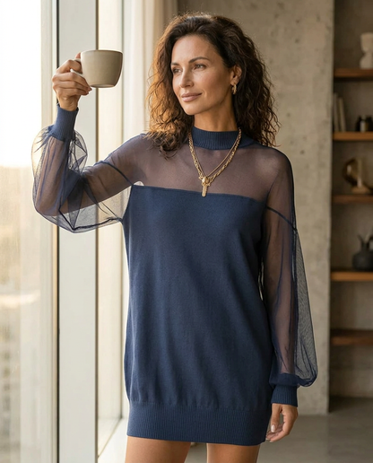 Zelinda Balducci™ Effortless Sheer Dress for Casual Occasions