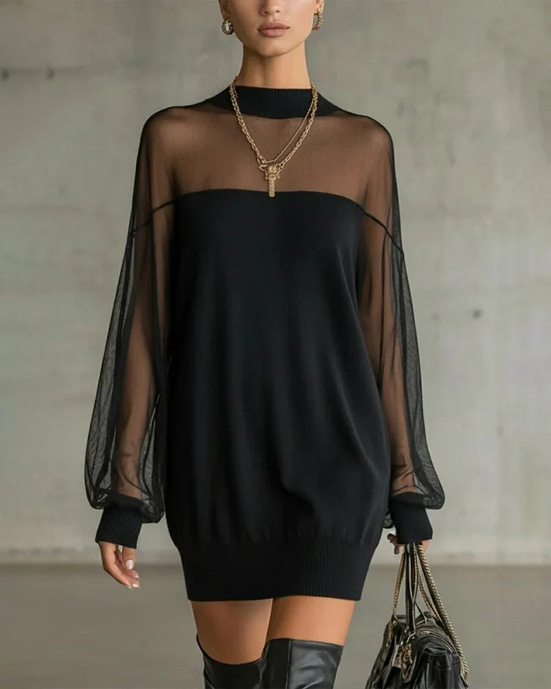 Zelinda Balducci Effortless Sheer Dress - main front view of sheer short dress