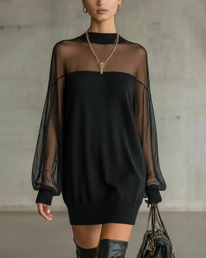 Zelinda Balducci Effortless Sheer Dress - main front view of sheer short dress