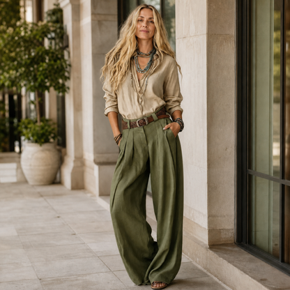 Zelinda Barbieri™ Coordinated Shirt and Trouser Set for Effortless Style
