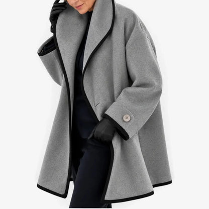 Zelinda Gambardella™ Draped Wrap Coat for Effortless Elegance