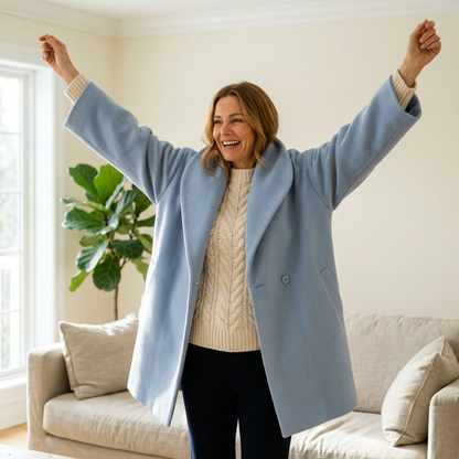Zelinda Gambardella™ Draped Wrap Coat for Effortless Elegance
