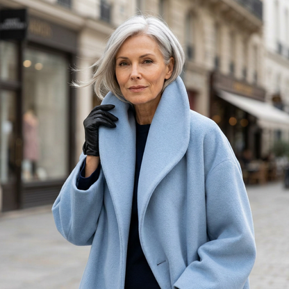 Zelinda Gambardella™ Draped Wrap Coat for Effortless Elegance
