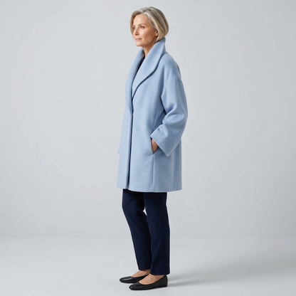 Zelinda Gambardella™ Draped Wrap Coat for Effortless Elegance