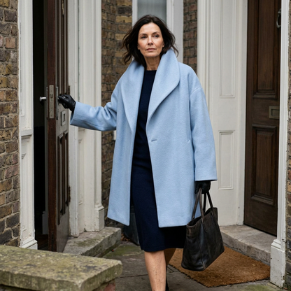 Zelinda Gambardella™ Draped Wrap Coat for Effortless Elegance