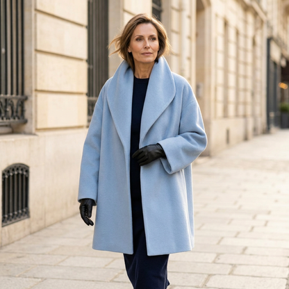Zelinda Gambardella™ Draped Wrap Coat for Effortless Elegance