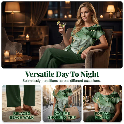 Zelinda Saviano™ Coordinated Two-Piece Set for All-Day Comfort