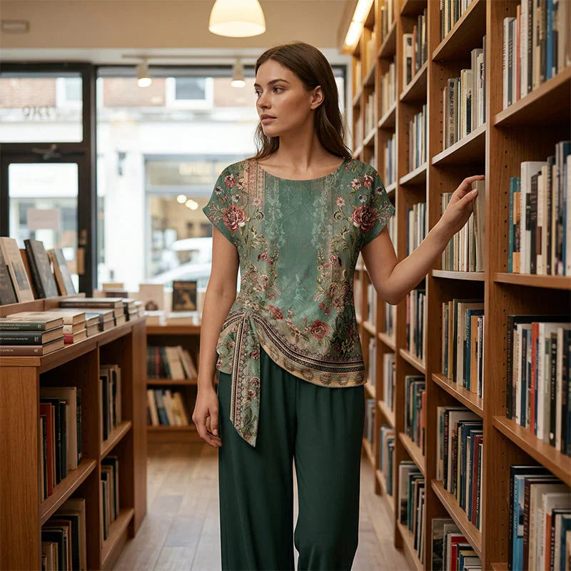 Zelinda Saviano™ Coordinated Two-Piece Set for All-Day Comfort