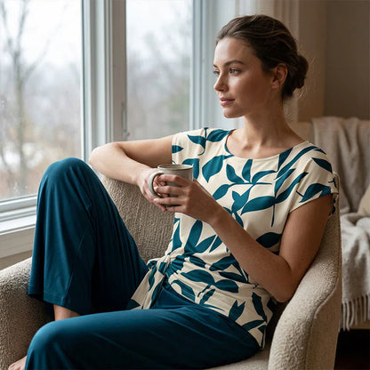 Zelinda Saviano™ Coordinated Two-Piece Set for All-Day Comfort