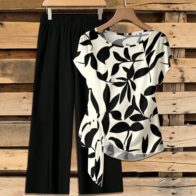 Zelinda Saviano™ Coordinated Two-Piece Set for All-Day Comfort