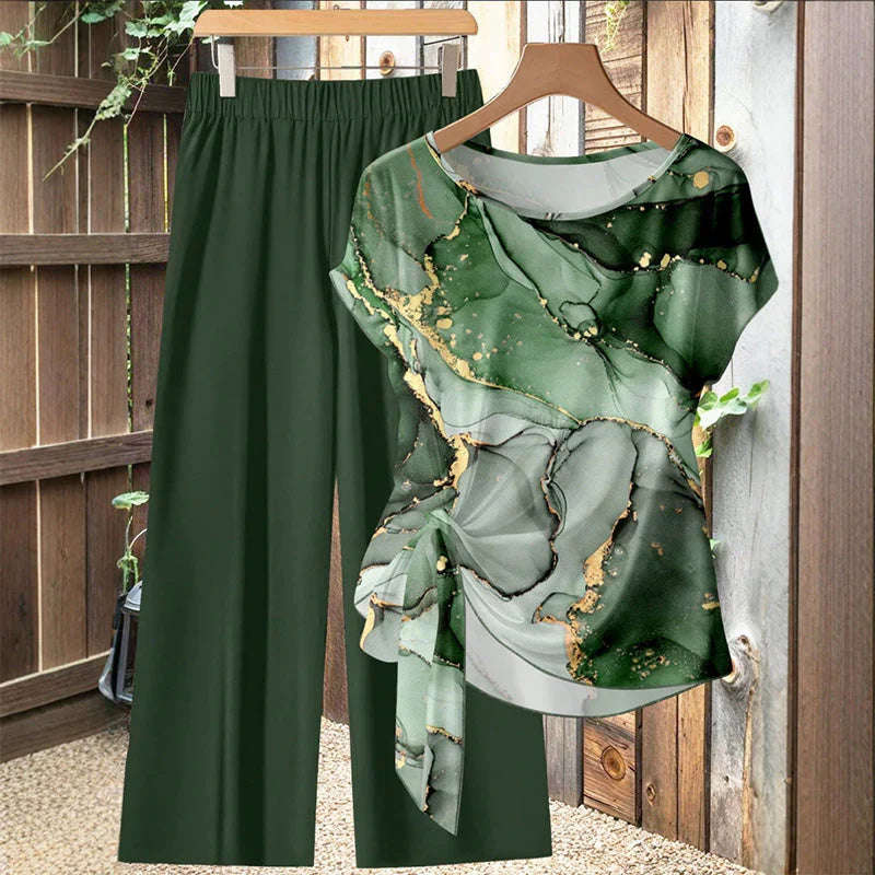 Zelinda Saviano™ Coordinated Two-Piece Set for All-Day Comfort
