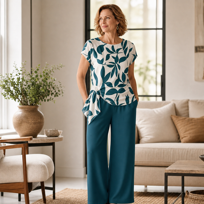 Zelinda Saviano™ Coordinated Two-Piece Set for All-Day Comfort